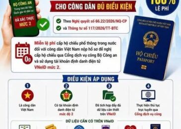 Miễn lệ phí hộ chiếu phổ thông